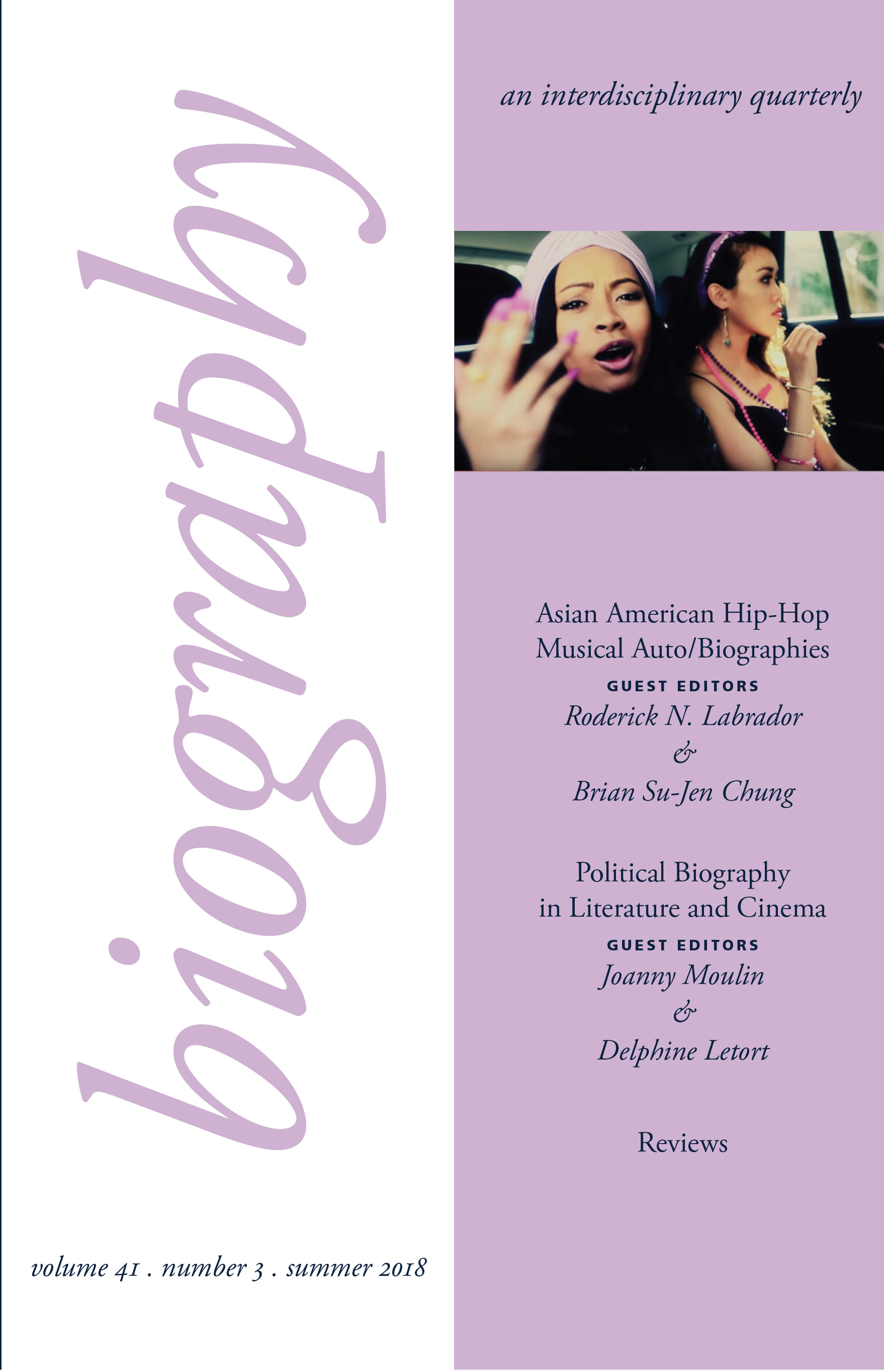 biography an interdisciplinary quarterly